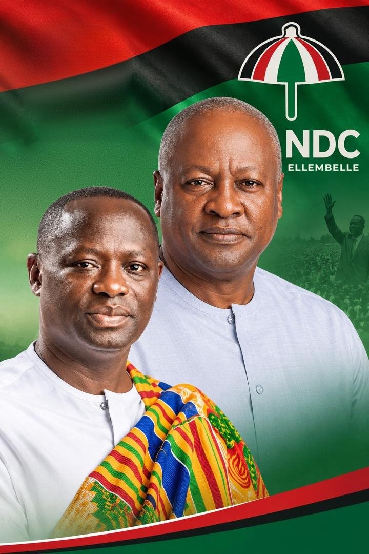 The NDC Ellembelle campaign poster